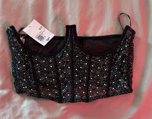 Forever 21 Rhinestone Underbust Corset Top thumbnail 1
