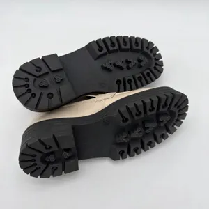 Svegan Mask Vegan Leather Platform Lug Chunky Preppy Loafer Cream 38 US 7.5 thumbnail 2