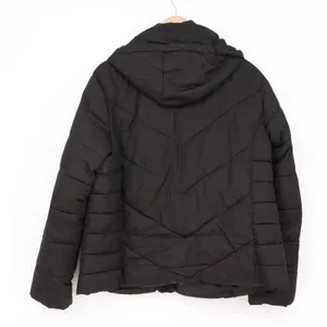 Faded Glory Puffer Jacket Women's XL Black Quilted Hooded Excellent thumbnail 4