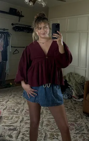 Free people blouse thumbnail 1