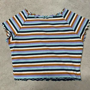 NWT L* Space Under The Sun Wildflower Rashguard Top Striped Ruffle Edge Size M thumbnail 5