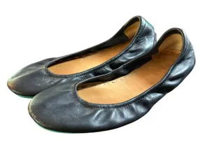 Tieks Ballet Flats Women 9 Matte Black Italian Leather Foldable Classic Office thumbnail 1