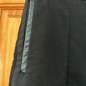 H&M Black Pants with Lace Accent Woman's Size 6 thumbnail 2