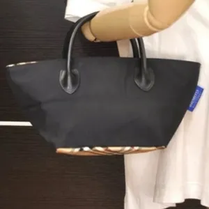 Burberry Blue Label Nova Check Mini Tote Black Nylon thumbnail 3
