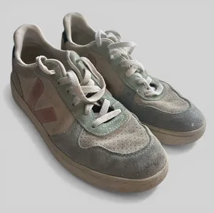 Veja multicolor suede lace up sneakers comfort trainer pastel preppy size US 8 thumbnail 1