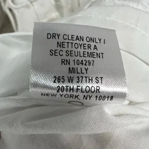 Milly New York Emalina Dress 10 White Floral‎ Eyelet Strapless Lined Chic Modern thumbnail 14