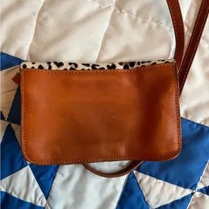 Vera Pelle Italian Real Fur Leopard Print Crossbody Bag thumbnail 11