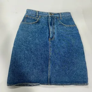 Vintage Lawman Jeans Acid Wash Denim Skirt 7/8 80s 90s Western High Waist thumbnail 1