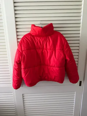 Wild Fable Red Puffer Jacket thumbnail 4