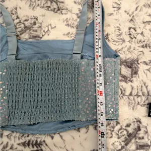Sparkling Blue Crop Top size medium thumbnail 6