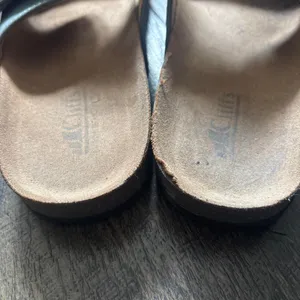 Cliffs Gray Slide Sandals with Double Straps  Women's Size 11 Classic Neutral thumbnail 3