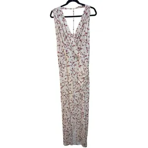 Free People Daria Graphic Maxi Dress in Ivory Combo Size L thumbnail 5