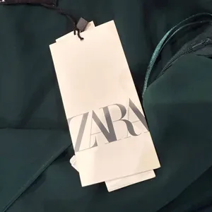 Zara NWT Satin Lace Asymmetrical Midi Slip Dress Womens Medium EmeraldGreen Sexy thumbnail 6