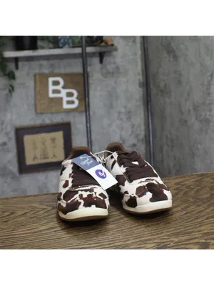 Universal Thread Skyler Cow Print Low-Top Lace Sneakers 94568019 Dark Brown 6M thumbnail 3