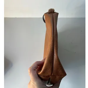Steve Madden Clutch Bag Y2K Faux Leather Wristlet Zipper Cognac Classic Minimal thumbnail 4