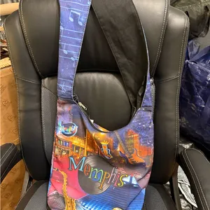 Colorful Memphis Print Shoulder Bag NWT Blue thumbnail 5