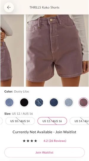 Free People Shorts Denim thumbnail 3