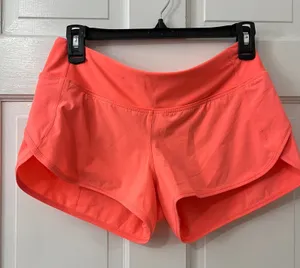 Lululemon Speed Up Short 8 Orange Swift Low Rise 2.5" Running Athletic Gym thumbnail 1