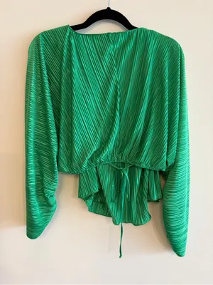 Good American Women's Green Plissé Sculpted Dress Size 3/4 thumbnail 9