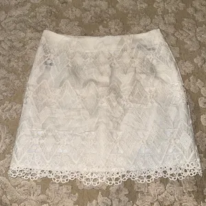 Forever 21 white crochet lacey mini skirt thumbnail 2