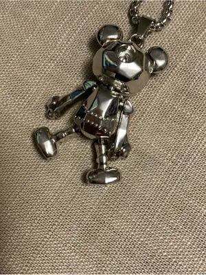 Sterling Silver Teddy Bear Pendant Necklace - Women's Jewelry thumbnail 5