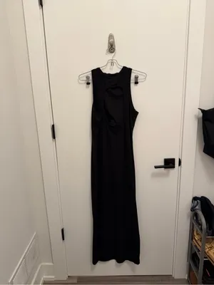 L*Space x Anthropologie Sawyer Midi Dress in Black size Large (L) thumbnail 4