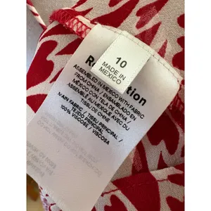 Reformation Enya‎ dress Love Heart Print Midi Size 10 thumbnail 7