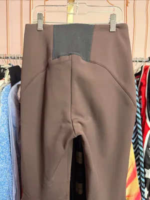 HOLDEN High Waisted Softshell Pants Brown Flare Ski Snow Winter Zip Leg. Size S thumbnail 8