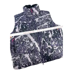 Nike ACG Therma-FIT ADV Lunar Lake Puffer Vest Purple Print Womens L Gorpcore thumbnail 9