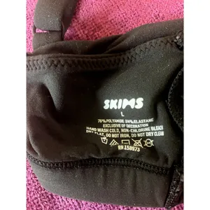 SKIMS Fits Everybody Scoop Bralette Black Size Large L COMFY MINIMALIST LOUNGE thumbnail 3