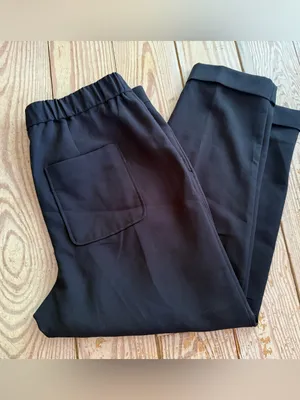 Maeve Anthropologie Black Tapered Pants size 14 petite thumbnail 4