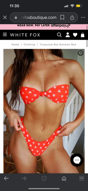 white fox bikini  thumbnail 5