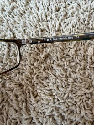 Prada VPR10G 6AK-101 Eyeglass Frames 52-16 Italy Leather Case A3 thumbnail 2