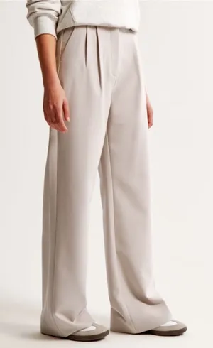 Abercrombie &‎ Fitch Sloane Tailored Wide Leg Pant Women 36 22 Pleated Trousers thumbnail 1
