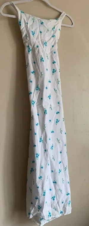 Anthropologie Show Me Your Mumu Dress Floral White Women Size S Formal Wedding thumbnail 1