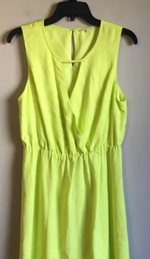 Gianni Bini size medium‎ yellow dress thumbnail 1