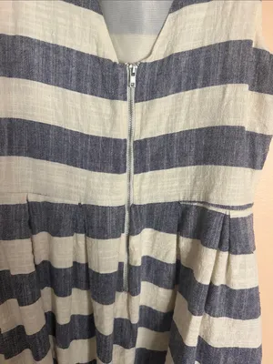 one clothing Navy and White Striped Mini Dress thumbnail 5