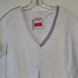 Fresh‎ Produce Breezy Flower Stroll Dress White Cotton Floral XXL 21662 NEW thumbnail 4
