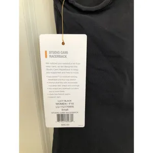 Lucy Women's Studio Cami Black Racerback Size‎ Small thumbnail 3