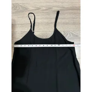 Wild Fable Slip Mini Dress XS Ebony Black Rayon Scoop Back Adjustable Gothic thumbnail 5