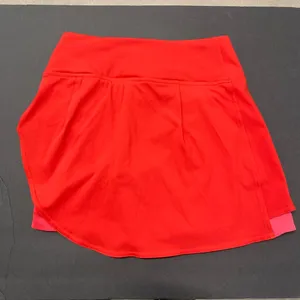 lululemon Tennis Skirt Size 2 Red Pink Asymmetrical Layered High Rise Skirt NWT thumbnail 3
