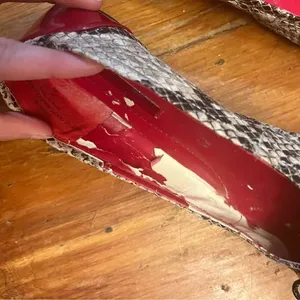 Bandolino Red Snakeskin Ballet Flats thumbnail 3