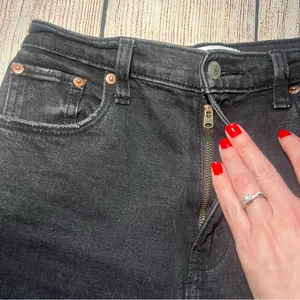 Abercrombie & Fitch Womens 27 Faded Black Ultra‎ High Rise Straight Ankle Jeans thumbnail 4