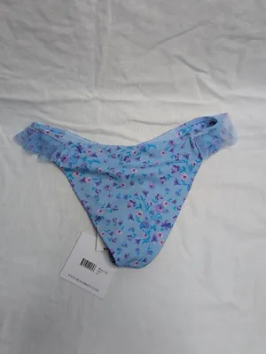 Beach Riot Womens Paige Micro-Floral Print Bikini Bottom Size XS thumbnail 2