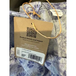 Patagonia Womens Garden Island Top Wildflower Purple Floral Tank Medium NWT thumbnail 6