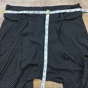 Zara Black/ White Polkadot Wide Leg Pants Size M thumbnail 10