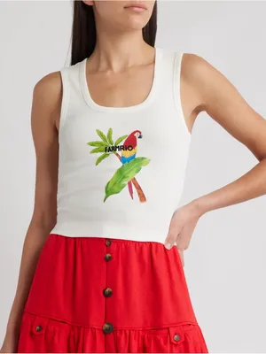 FARM Rio White Tank Top thumbnail 1