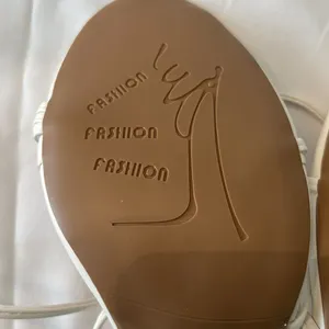 NWT White Strappy Sandals no size on sandals see size chart and measurements thumbnail 6