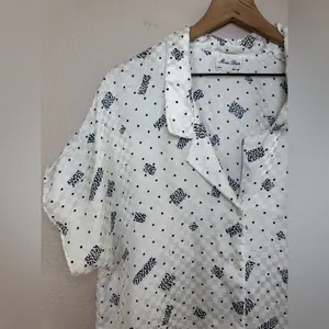 Vintage Miss Dior Christian Dior Pajamas Top size Small 70’s 80’s thumbnail 3