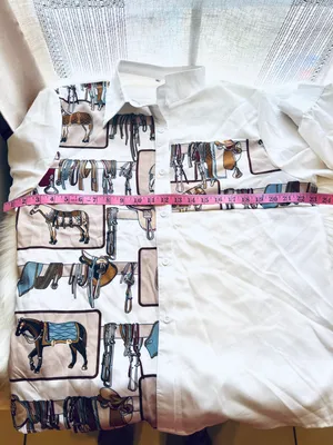 Equestrian Blouse White Size XL thumbnail 9